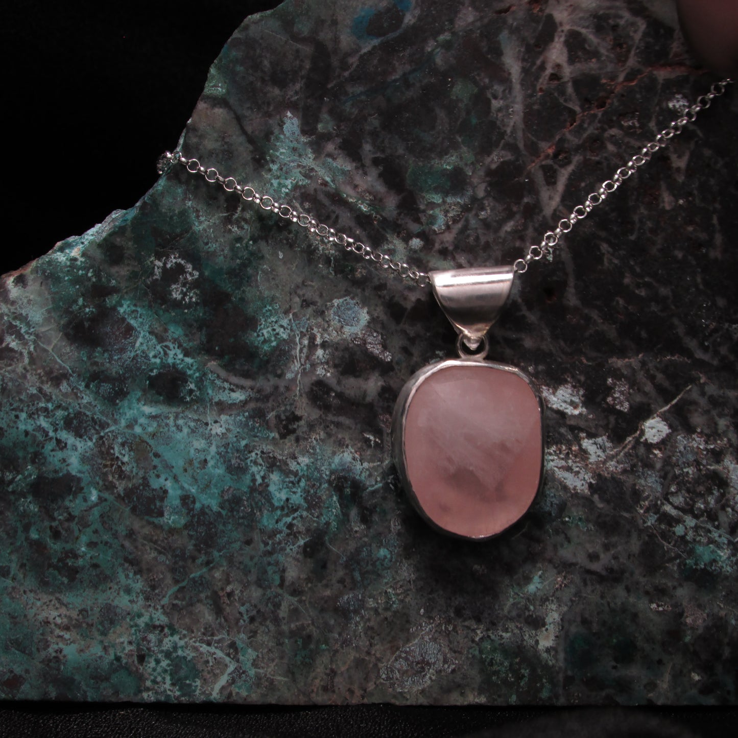 Rose Quartz Heart Pendant