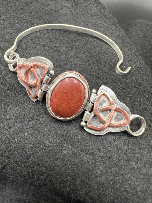 Sunstone Misfit Celtic Bracelet