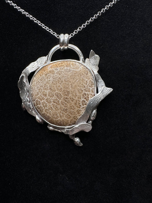 Selkie and Kelp Fossilized Coral Necklace